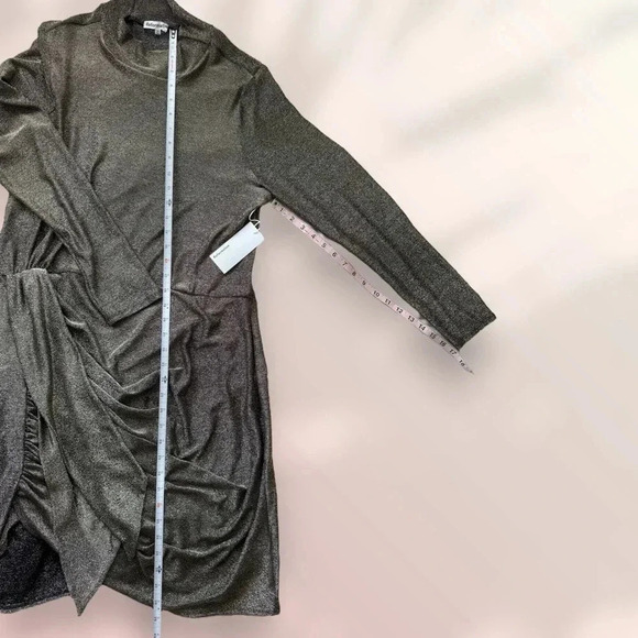 REFORMATION Paprika Dress Gold Sparkle Size 2X - Picture 9 of 13